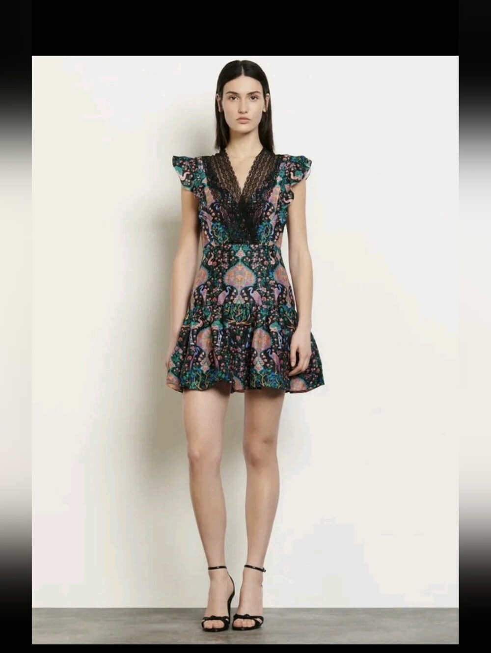 Sandro Iveane Silk Blend Sleeveless Mini Dress, 36 / Small